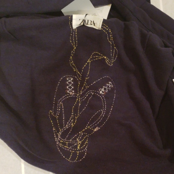 Zara Sleeveless Hoodie Sweatshirt Ballet XS/S - Picture 6 of 7